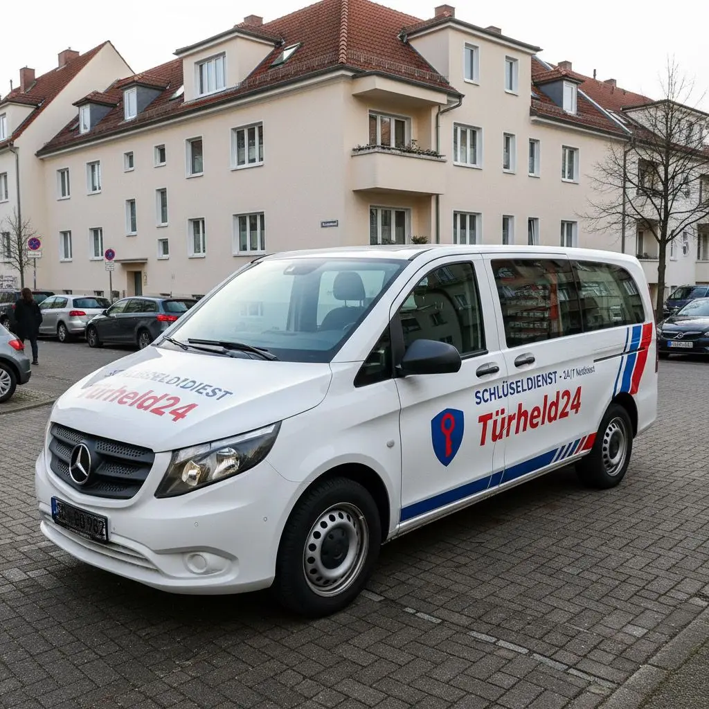 Türheld24 Einsatzfahrzeug – Schlüsseldienst auf dem Weg nach Mülheim